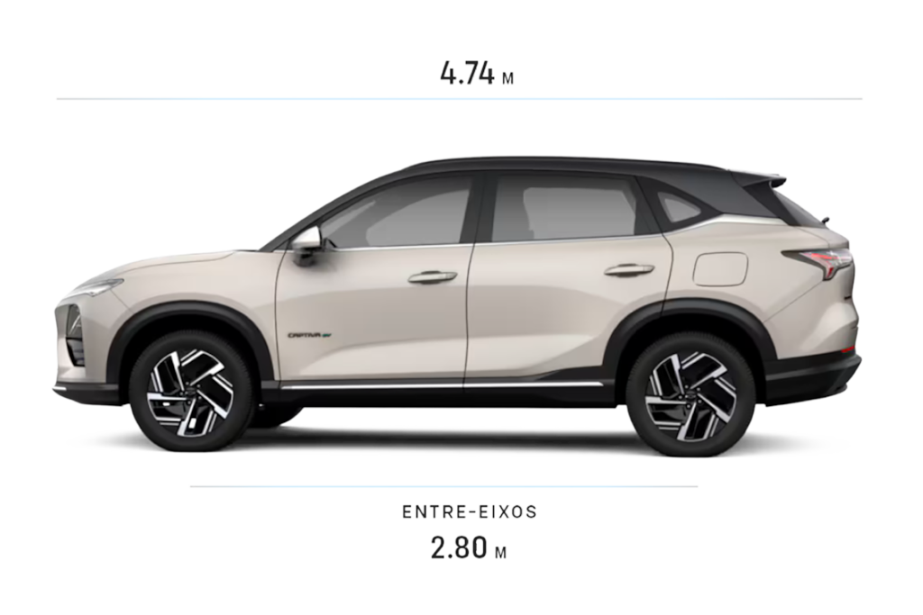 Maior autonomia e espaço interno na nova Captiva EV 2026 da Chevrolet